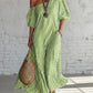 Stripe Off The Shoulder Maxi Dress