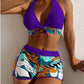 Leaves Pattern Bikini Set