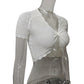 Knitted Hollow Out Short Sleeved Vest