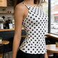 Dots Camisole With Bow At The Back