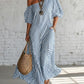 Stripe Off The Shoulder Maxi Dress