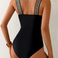 Black One Piece Bikini Set