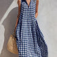 Sleeveless Front Buttons Maxi Dress