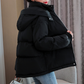 Hooded casual down cotton jacket