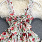 Lace Splicing Floral Top
