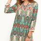 Bohemian Print Chiffon Dress