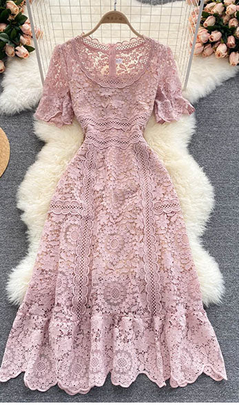 Lace Hollow Out Dress