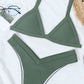 Solid Color Bikini Set
