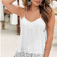 White lace Spaghetti Straps Top, top, VIVIMARKS