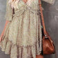 V Neck Chiffon Dress
