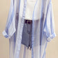 Stripe See-through Cardigan