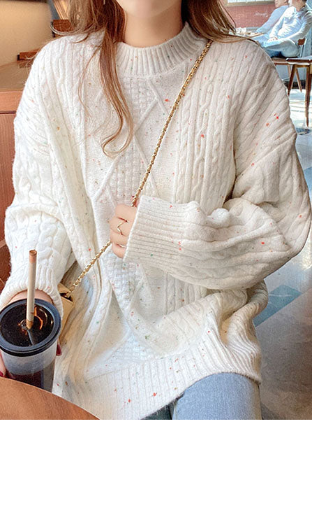 Casual Colorful Dots Sweater