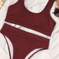 Solid Color Bikini Set