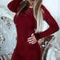 Lace Up Sweater Dress, dress, VIVIMARKS