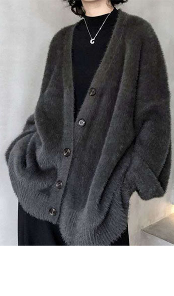 Front Buttons Knit Cardigan