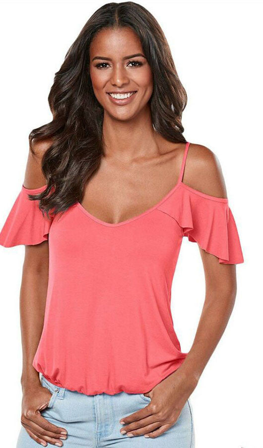 Solid Color Spaghetti Straps Top, top, VIVIMARKS