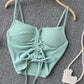 Solid Color Drawstring Camisole