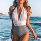 Deep V Neck swimsuit