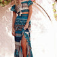 Off The Shoulder Bohemian Top And Skirt Two Pieces Set, dress, VIVIMARKS
