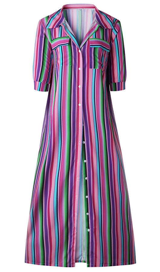 Stripe Colorful Dress