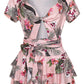 Floral Top And Skirt Two Pieces Set, two pieces, VIVIMARKS