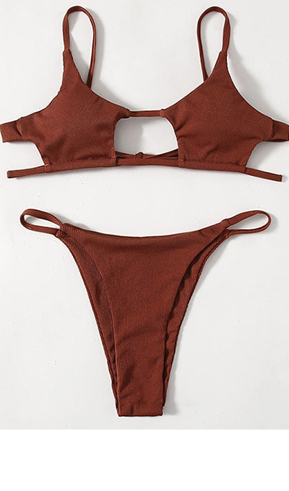 Hollow Out Bikini Set