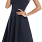 Solid Color Sleeveless Dress