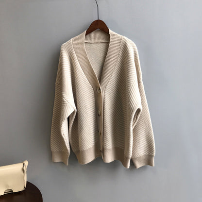 Stripe Sweater Cardigan