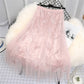 Grenadine Feather Embroidery Skirt