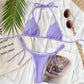 Solid Color Bikini Set