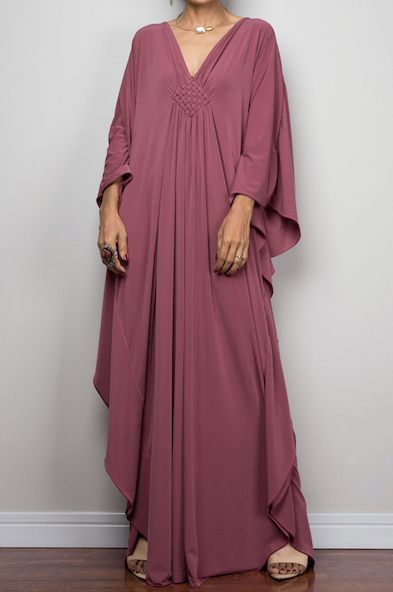 V Neck Maxi Cover Up