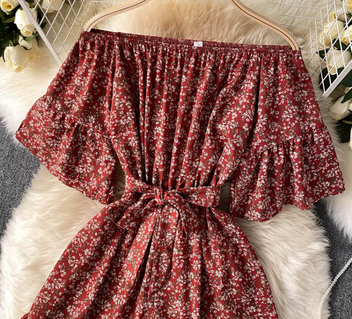 Floral Off The Shouder Romper