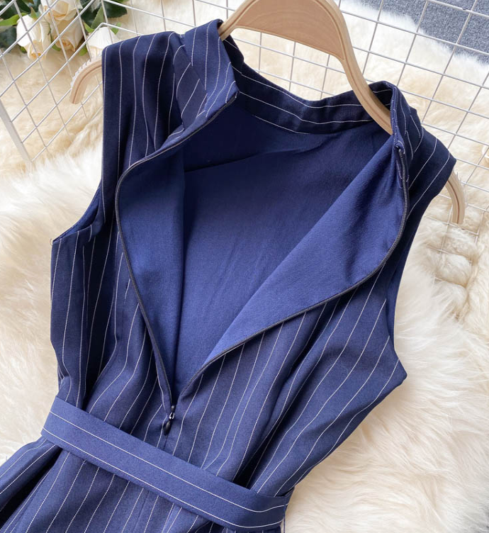 Stripe Sleeveless Dress