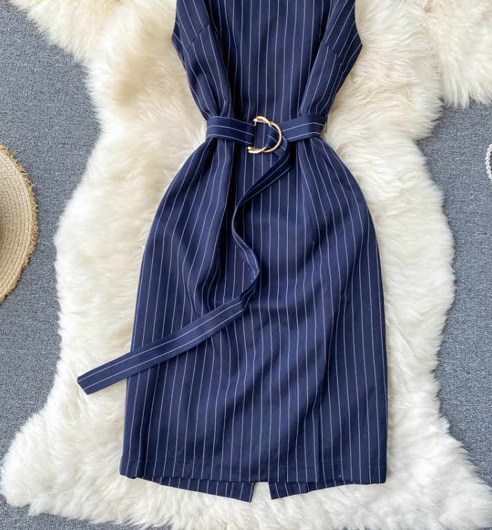 Stripe Sleeveless Dress