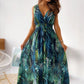 Floral V Neck Dress