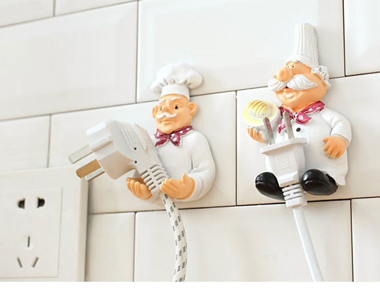1 pc Cartoon Power Cord Storage Sticking Hook