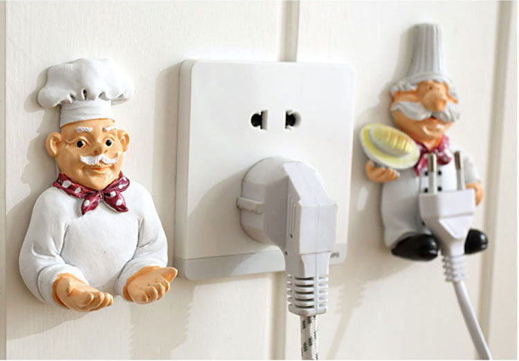 1 pc Cartoon Power Cord Storage Sticking Hook