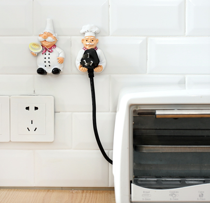 1 pc Cartoon Power Cord Storage Sticking Hook