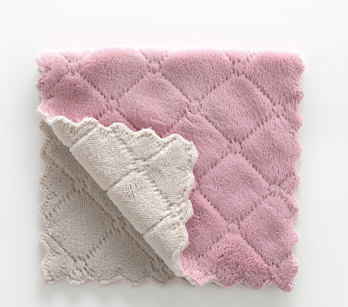 1 pc Double-sided Absorbent Dishcloth
