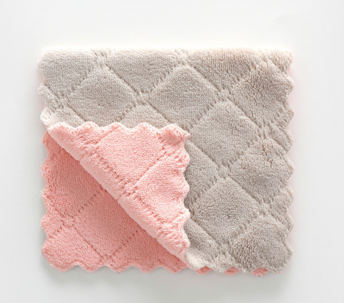 1 pc Double-sided Absorbent Dishcloth