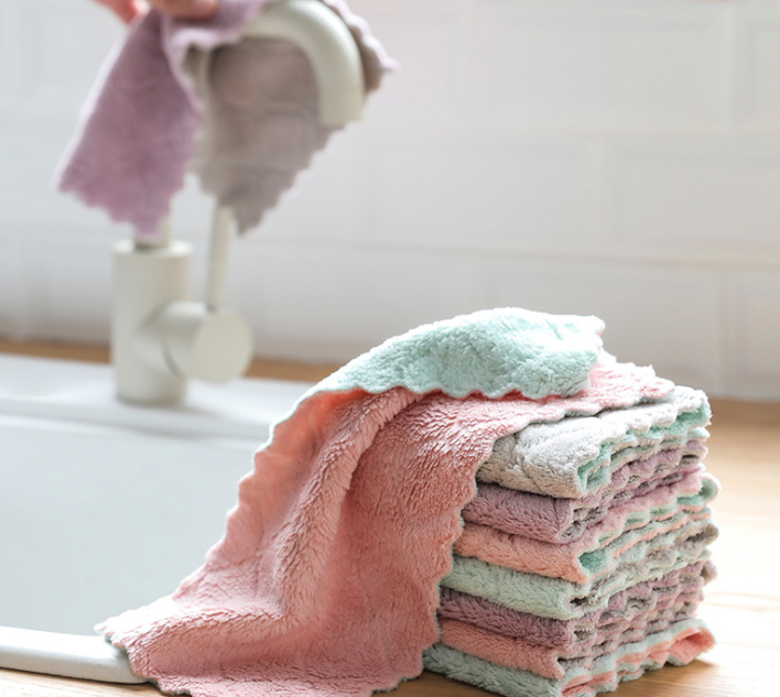 1 pc Double-sided Absorbent Dishcloth
