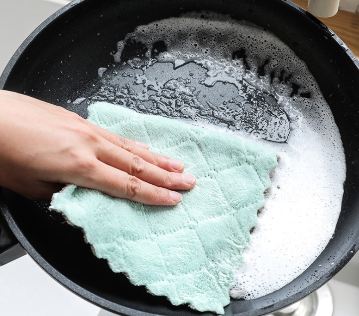 1 pc Double-sided Absorbent Dishcloth