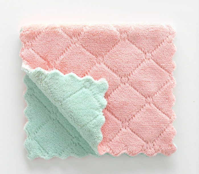1 pc Double-sided Absorbent Dishcloth