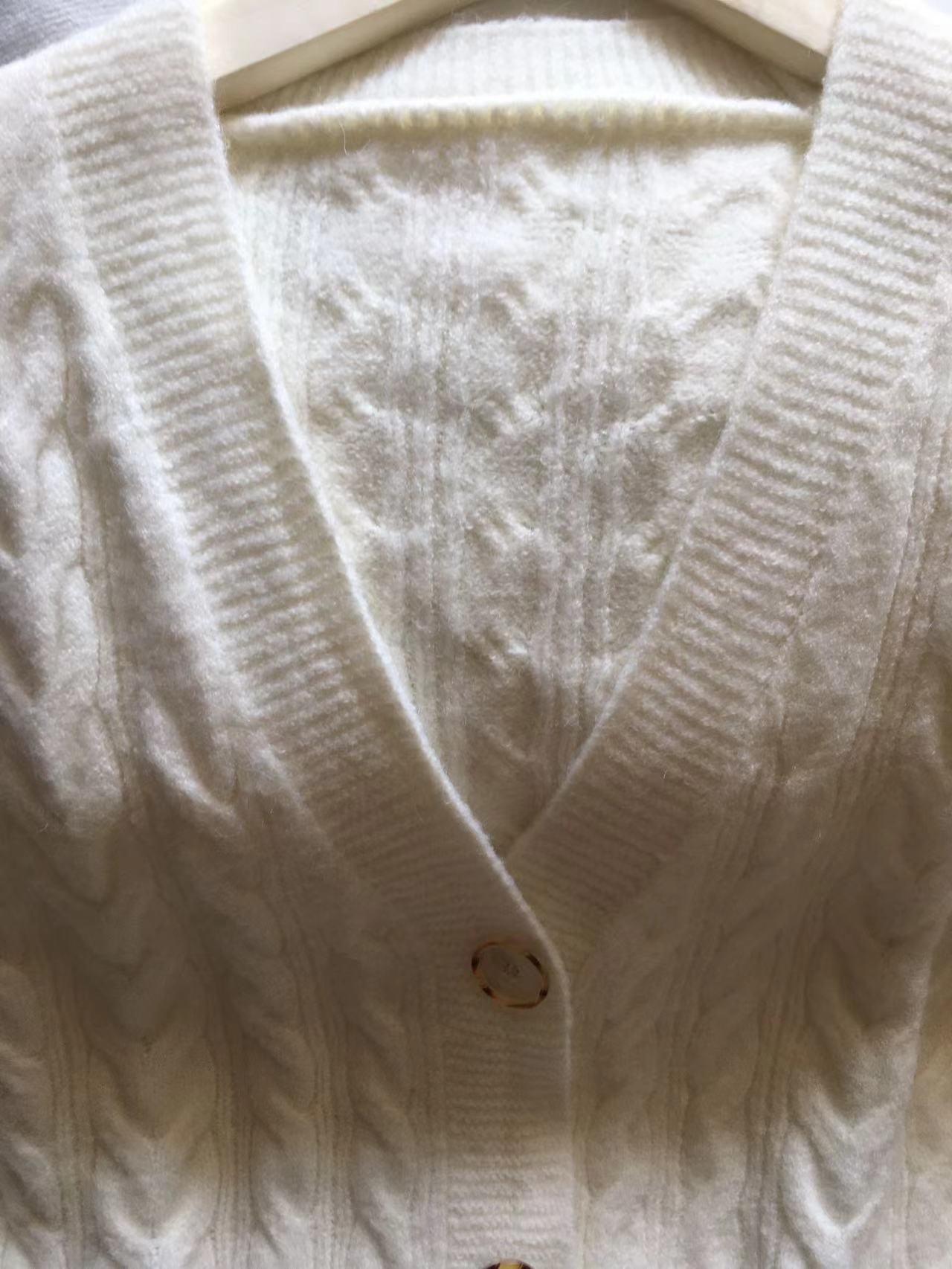 Front Buttons Knit Cardigan