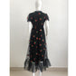 Sequins Strawberry Grenadine V Neck Dress
