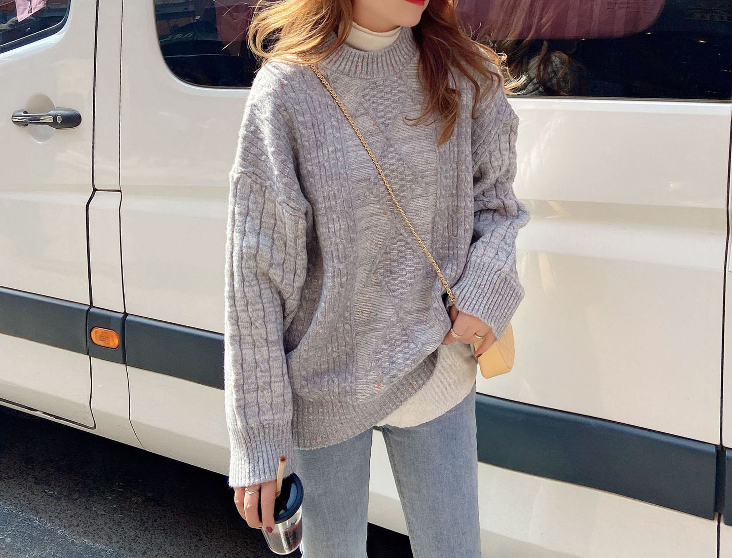 Casual Colorful Dots Sweater