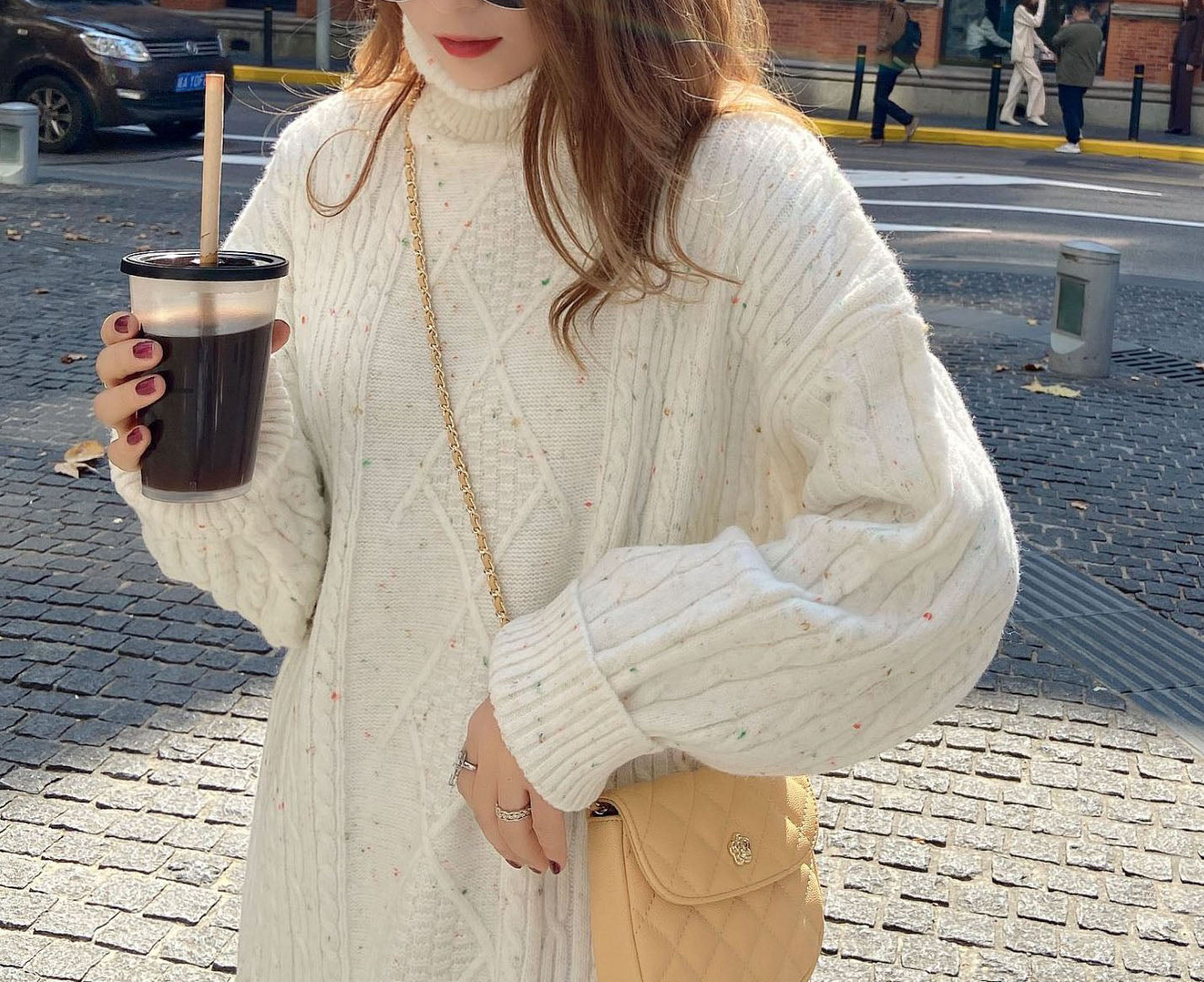 Casual Colorful Dots Sweater