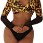 Grenadine Splicing Bikini Set