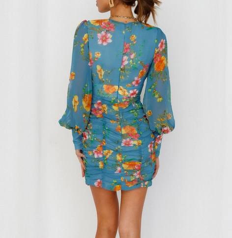 Puff sleeve Floral Dress