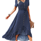 Dots Front Buttons Dress